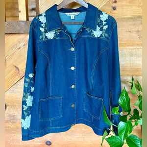 Denim Embroidered Jacket